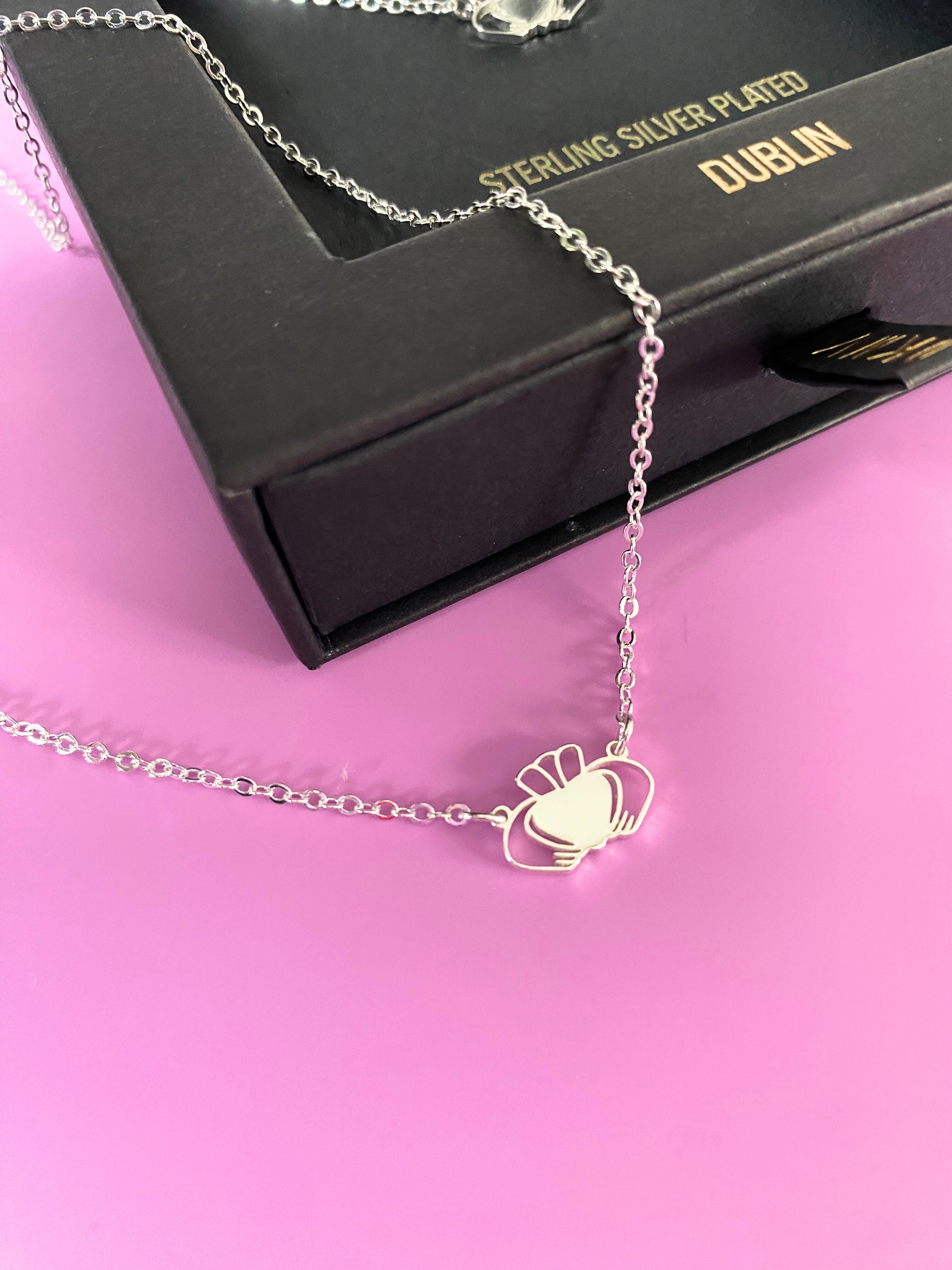 Heart Strong Beag Claddagh Necklace