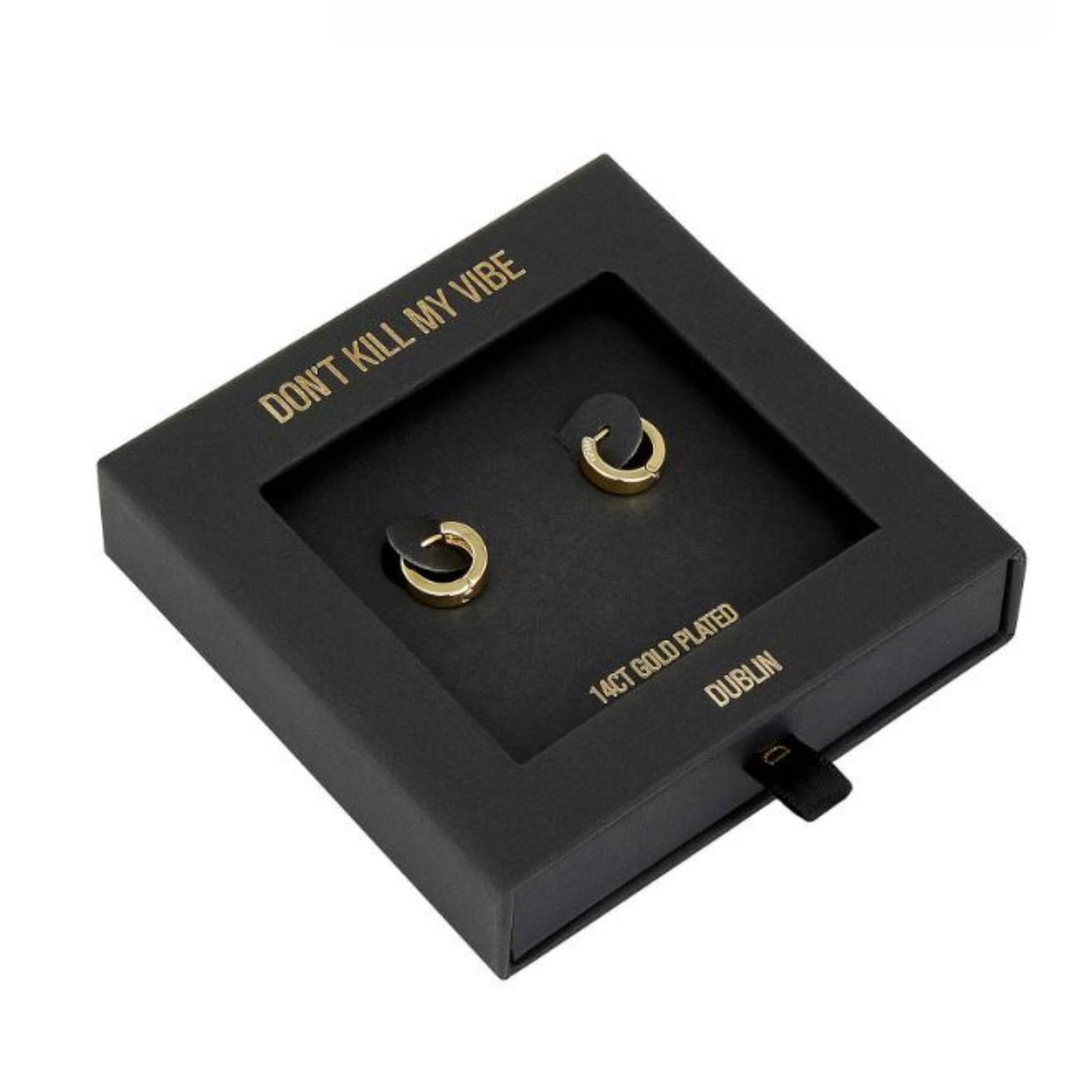 Gold Not Yer Average Mini Hoop Earrings