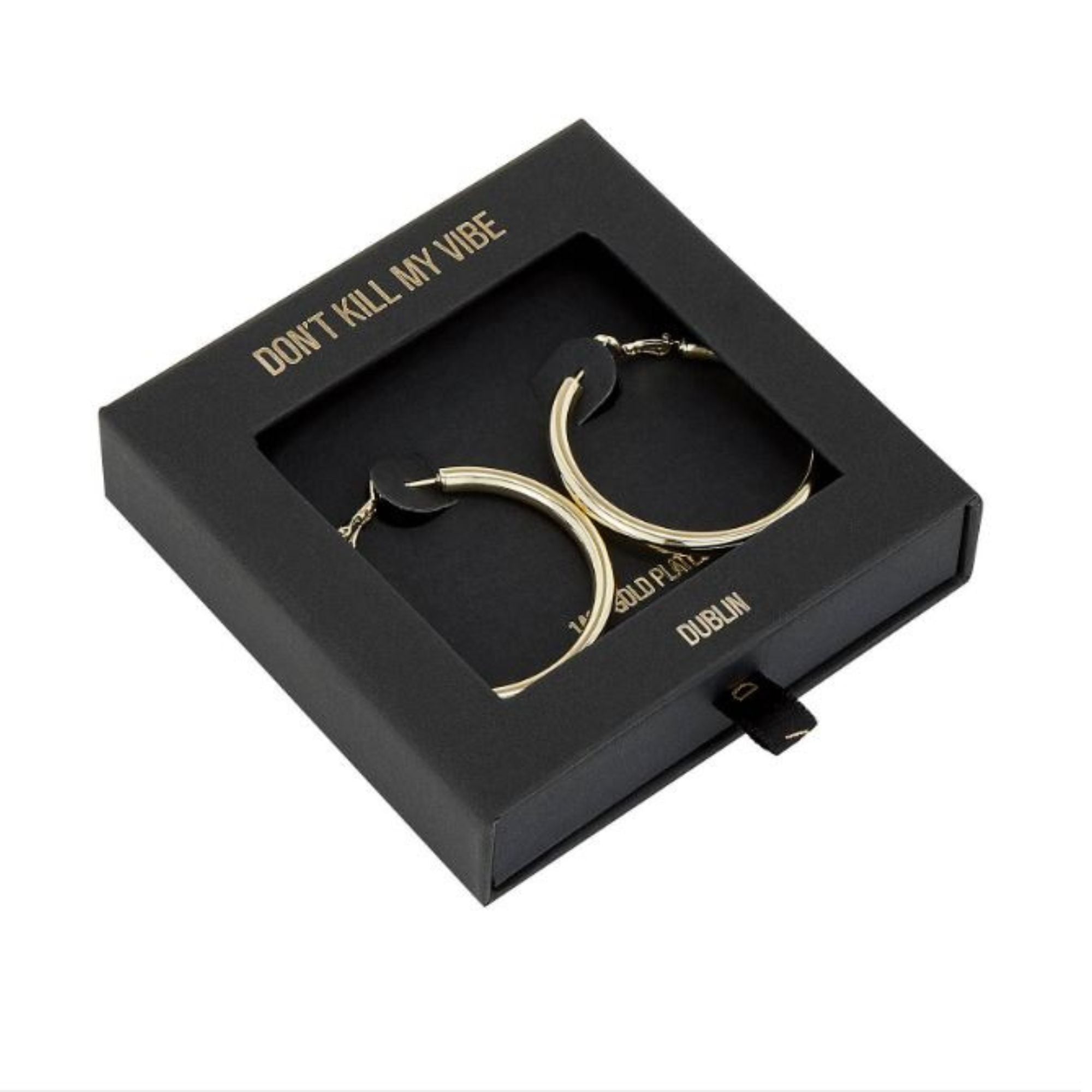 Gold Not Yer Average 2.0 Hoop Earrings in a Gift Box