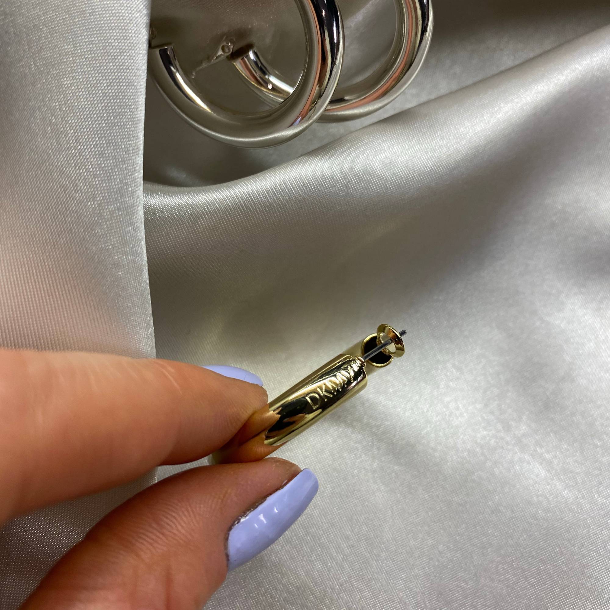 Gold Not Yer Average Hoop Earrings