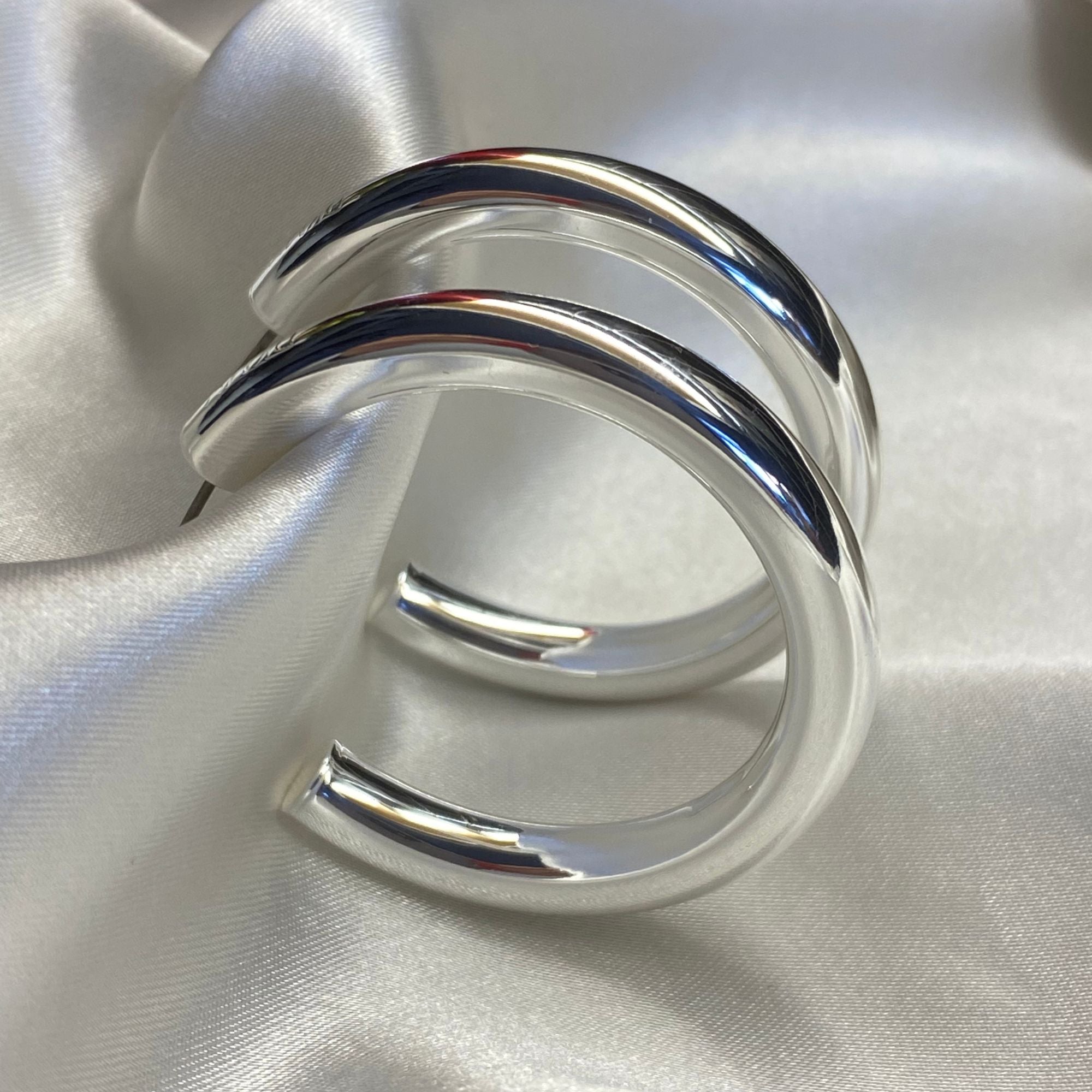 Silver Ery Day 2.0 Hoop Earrings