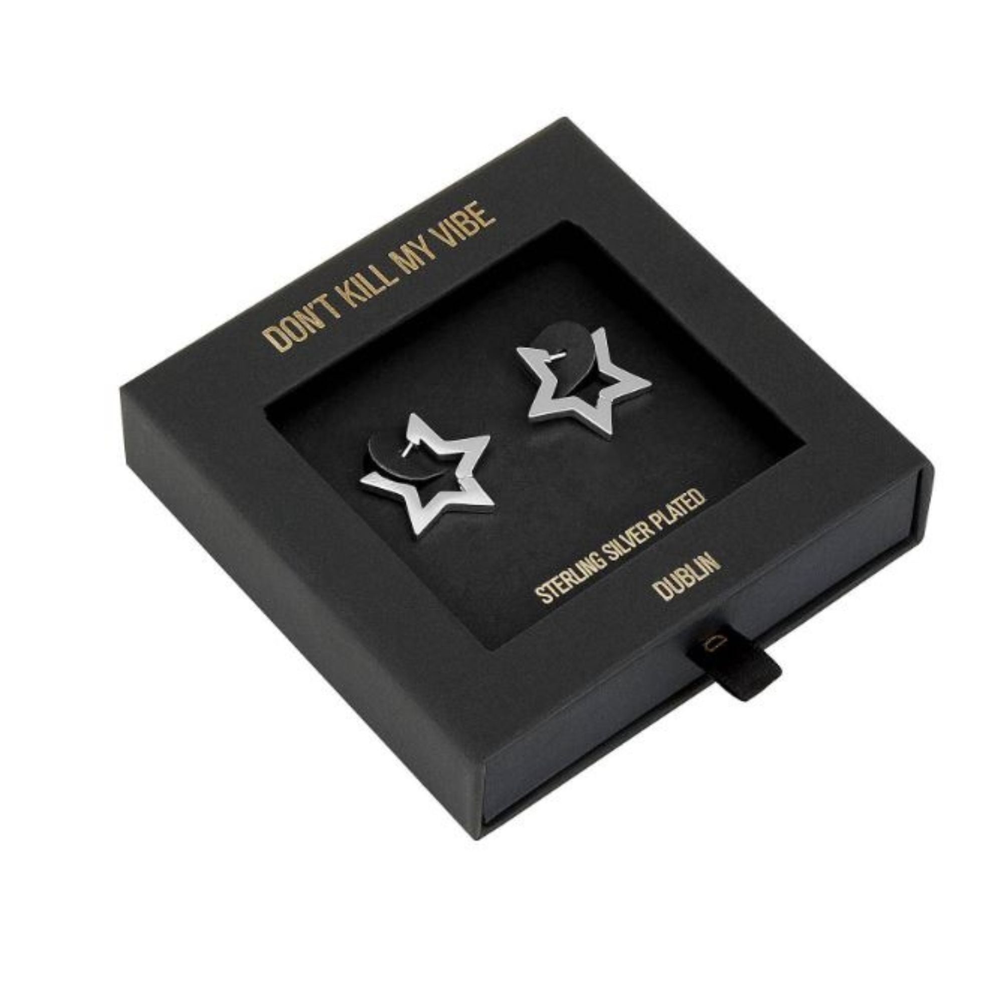 Silver Not Yer Average - Star Hoop Earrings in a Gift Box