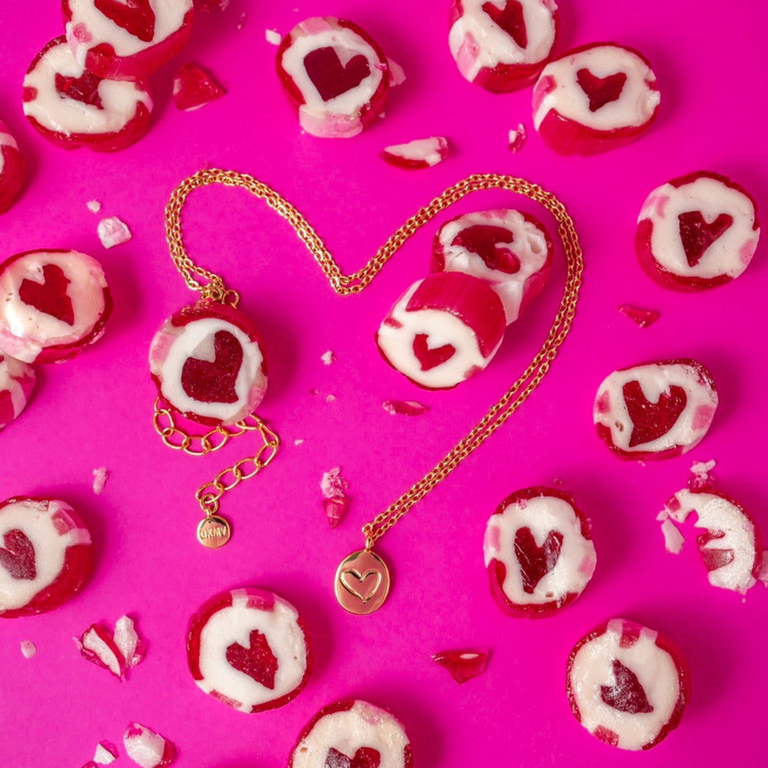 Gold plated, recycled brass, heart, Irish designed, From the Heart necklace