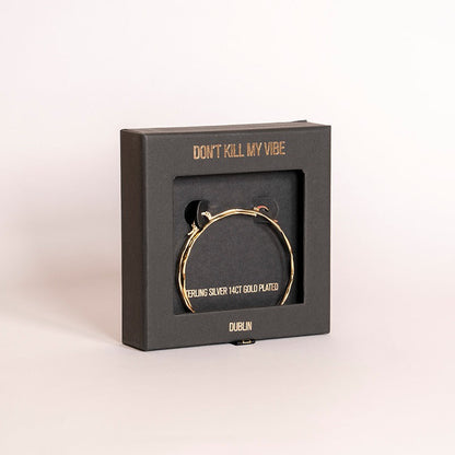 Gold Hustler 2.0 Hoop Earrings in a gift box