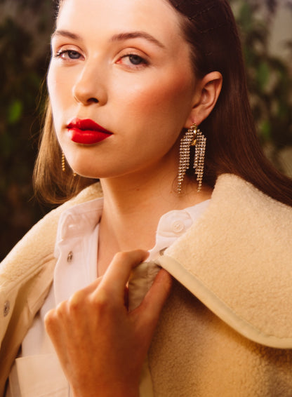 OUT OUT Sparkling Drop &amp; Hoop Earrings